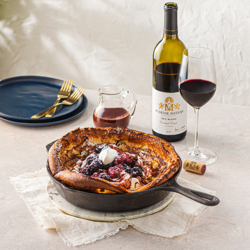 Dutch Baby with Red Wine Syrup