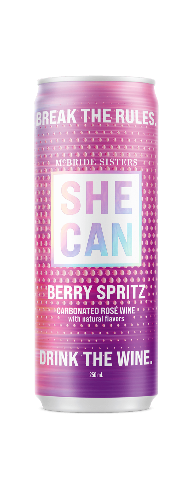 SHE CAN Berry Spritz canned sparkling rose wine, 250 ml