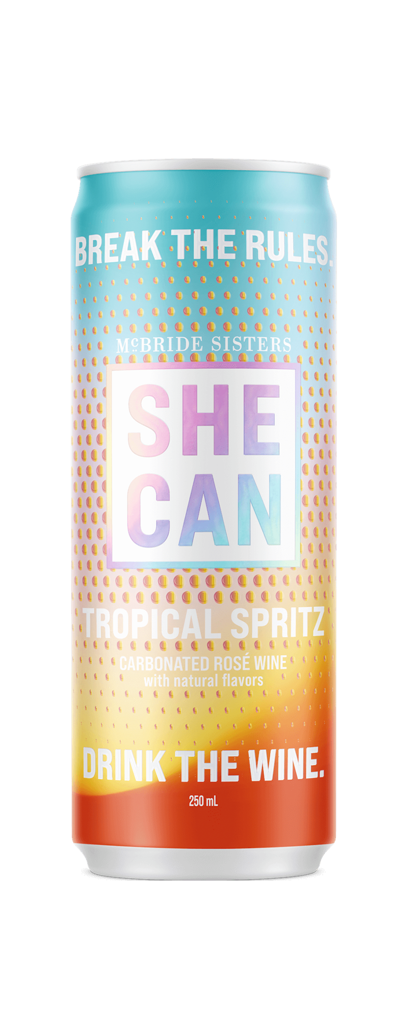 SHE CAN Tropical Spritz canned wine, 250 ml can