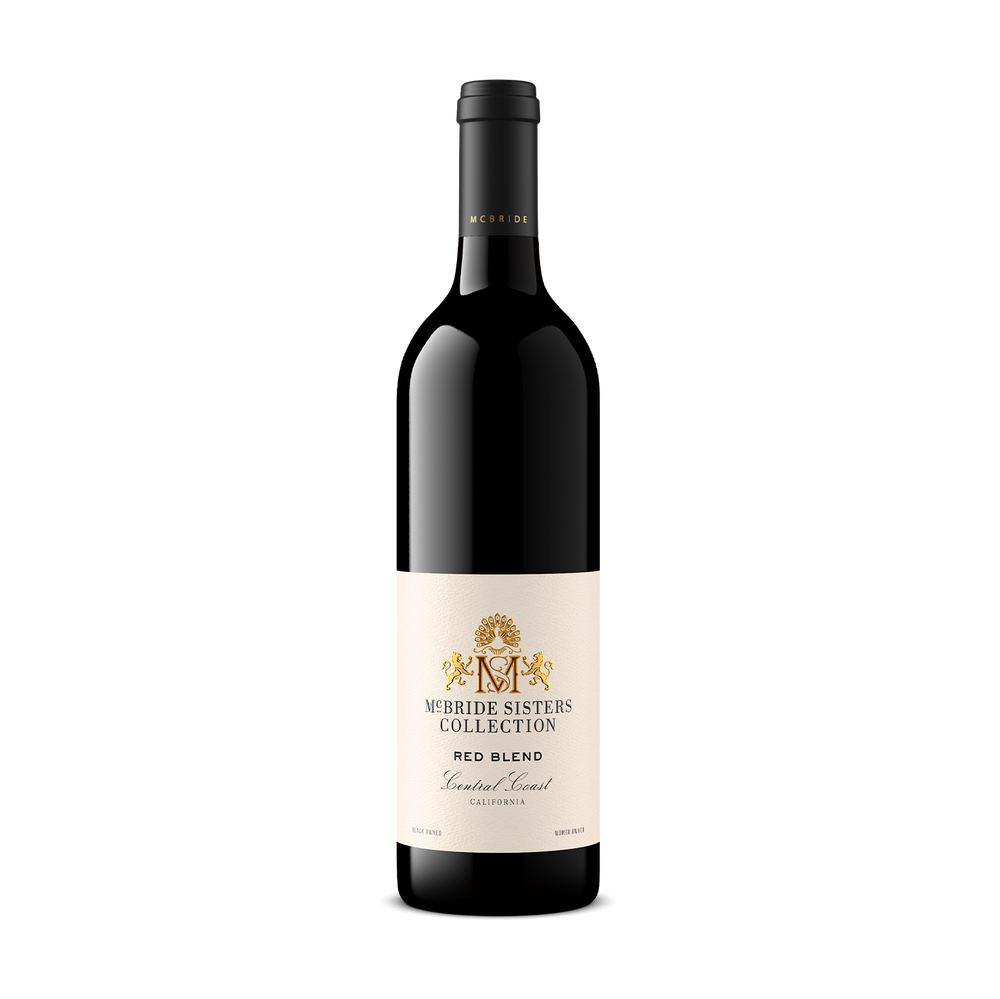A bottle of Red Wine from McBride Sisters Collection Red Blend, photographed against a solid white background.